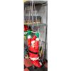 Image 1 : SANTA ON A LADDER 36 INCH LONG DECORATION