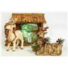 Image 1 : RUSTIC REINDEERS AND MANGER