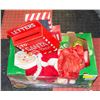 Image 1 : LOT OF MISCELLANEOUS CHRISTMAS DECORATIONS