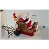 Image 1 : MUSICAL STEPPING SANTA WITH SLEIGH NO LADDER