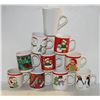 Image 1 : FLAT OF ASSORTED CHRISTMAS MUGS 10 PIECES