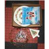 Image 1 : FLAT OF 5 PIECE ASSORTED CHRISTMAS PLATTERS