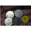 Image 1 : 4 Canada silver quarters