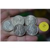 Image 1 : 5 Canada silver quarters