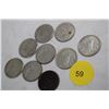 Image 1 : 9 Canada silver dimes