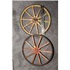Image 2 : Antique wooden spoked wheels