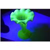 Image 1 : Uranium glass vase 5" tall
