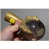Image 2 : 1 Brass claw foot - glass ball is like massive sulfide marble
