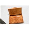 Image 3 : Burled wood cigarette case dovetailed birds eye maple