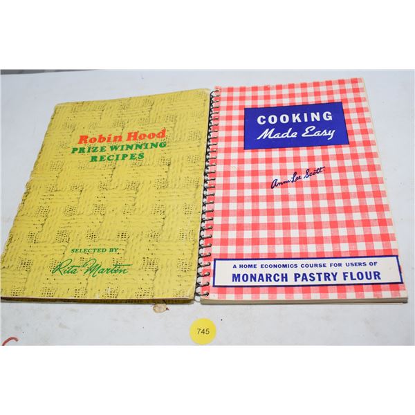 Robin Hood & Monarch cook books