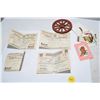 Image 1 : Antique Sask registration & drivers license etc.