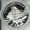 Image 2 : 2003 Cobalt Proof Silver Dollar. 100th Anniversary of a blacksmith throwing a hammer at a fox (missi