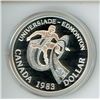 Image 1 : 1983 World University Games Proof Silver Dollar. Housed in its original hard plastic holder.