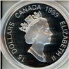 Image 3 : 1999 Lunar Year of the Rabbit $15. Sterling Silver with 24-karat gold plating on the Cameo. Proof. H
