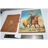 Image 1 : Native leather book cover & western coloring book