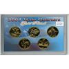 Image 1 : U.S. 2007 Gold Plated State Quarters Set. 5-coin set includes Montana, Washington, Idaho, Wyoming & 