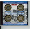 Image 1 : 1905 – 2005 Yorkton Souvenir Coin Set. 4-Trade Dollar bi-metallic set, issued by the Yorkton Chamber