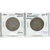 Image 1 : Complete Set of 2 Canadian Edward VII Silver 50 Cents. Includes Scarce Victorian Leaves and more com