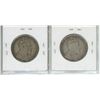 Image 2 : Complete Set of 2 Canadian Edward VII Silver 50 Cents. Includes Scarce Victorian Leaves and more com
