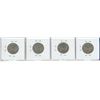 Image 2 : Lot of 4 U.S. World War II Silver Washington Quarters. Includes 1941, 1942, 1943 & 1944. Coins grade