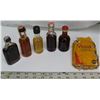 Image 4 : collection of 5 antique shot bottles + antique Vogue Cigarette tobacco case