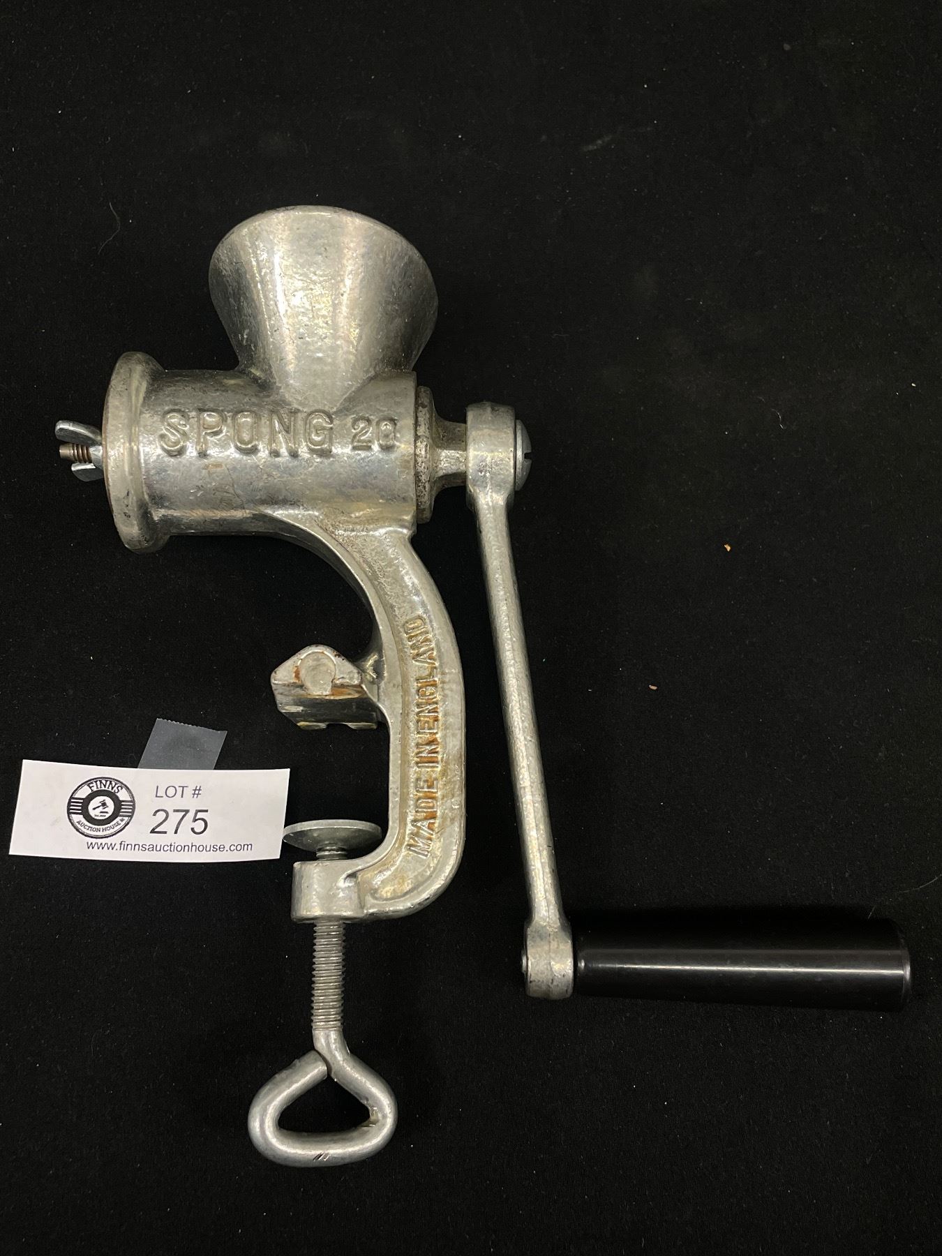 Spong Meat Grinder. With Clamp