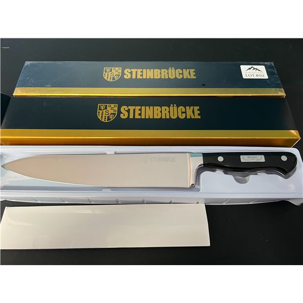 Lot of 2 SteinBrucke 10-Inch Professional Chef Knives