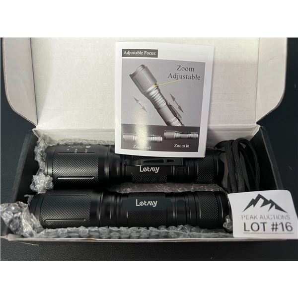 Lot of 2 LED Tactical Flasghlights