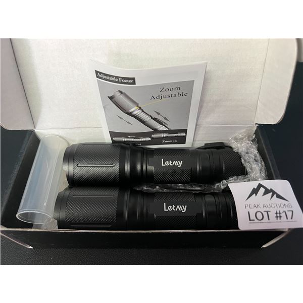 Lot of 2 LED Tactical Flasghlights