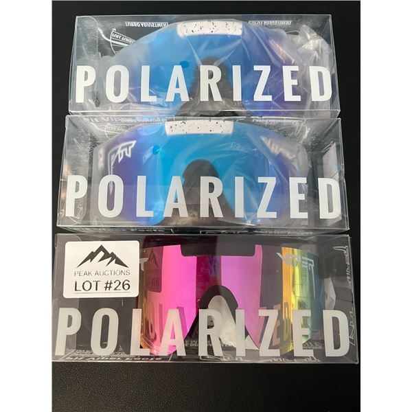 Lot of 3 Pit Viper Polarized Sunglasses