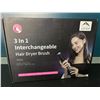 Image 1 : Lot of 1 3-in-1 Interchangeable Hair Dryer Brush