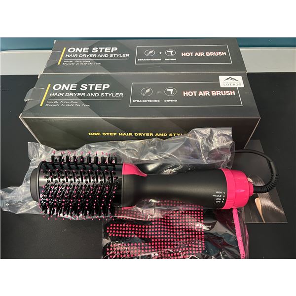Lot of 2 One Step Hair Dryer and Styler Hot Air Brushes