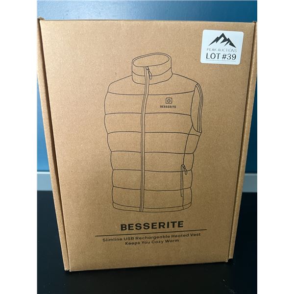 Lot of 1 Heated Vest for Men/Women (Size Large) w/ Powerbank