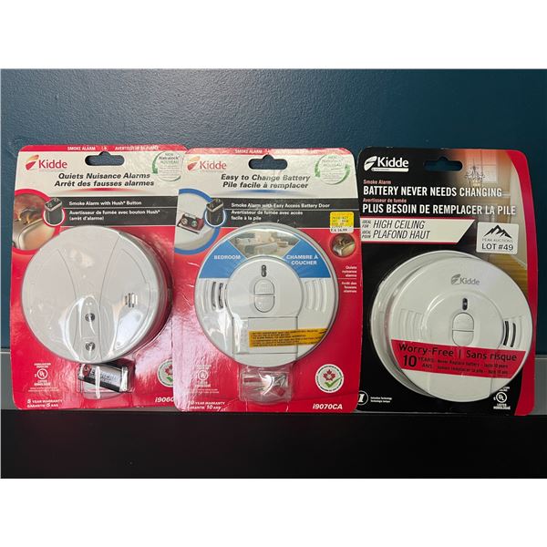 Lot of 3 Smoke Alarms