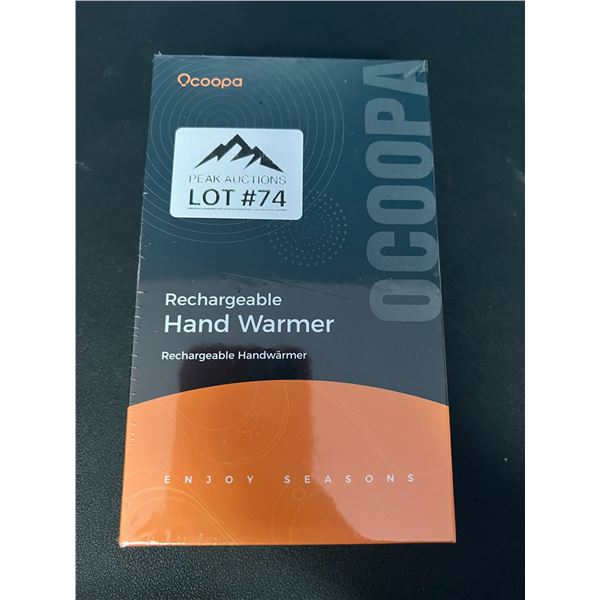 Lot of 1 Ocoopa Rechargeable Pocket Hand Warmer/Portable Powerbank