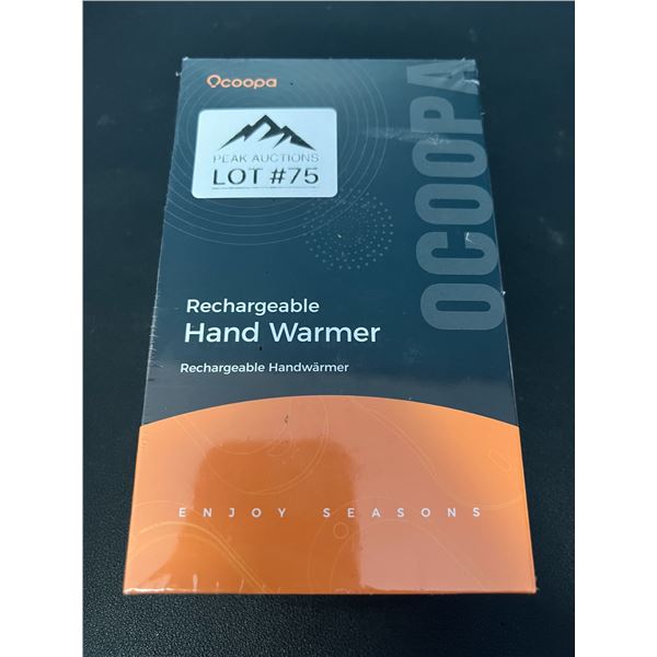 Lot of 1 Ocoopa Rechargeable Pocket Hand Warmer/Portable Powerbank