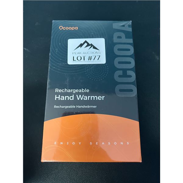 Lot of 1 Ocoopa Rechargeable Pocket Hand Warmer/Portable Powerbank