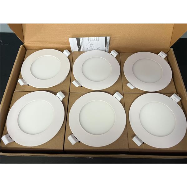 Lot of LED Round  4" Slim Panel Lights (6 pack)