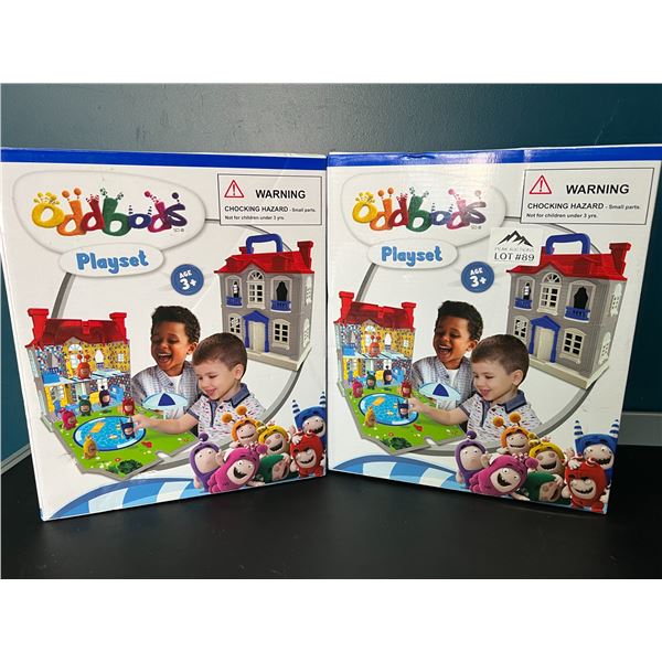 Lot of 2 OddBods Playset Toys for Kids