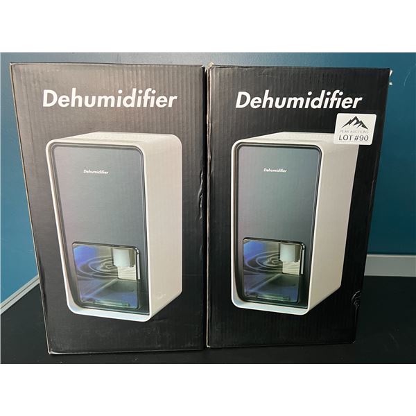 Lot of 2 Household Dehumidifiers w/ 7 Colour Changing Lights