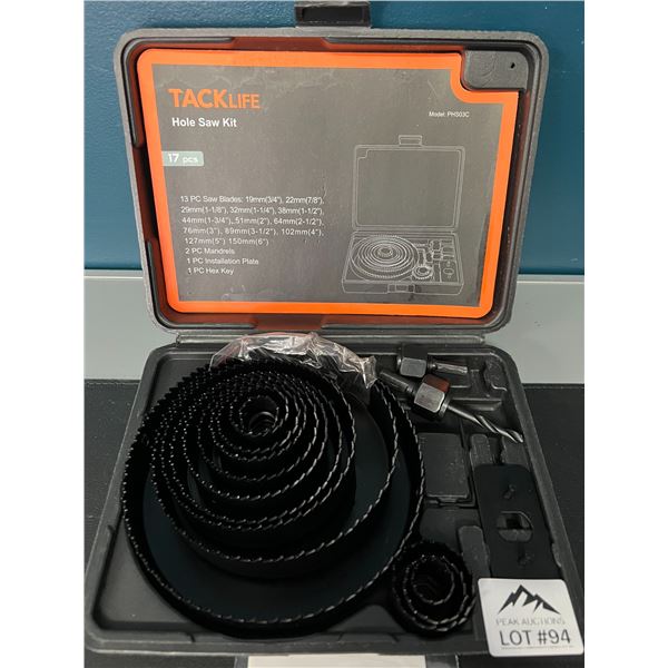Lot of 1 TackLife Hole Saw Kit