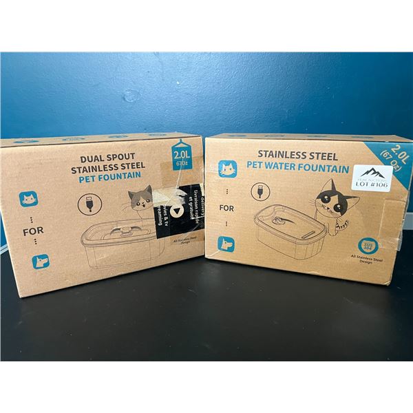 Lot of 2 Pet Water Fountains