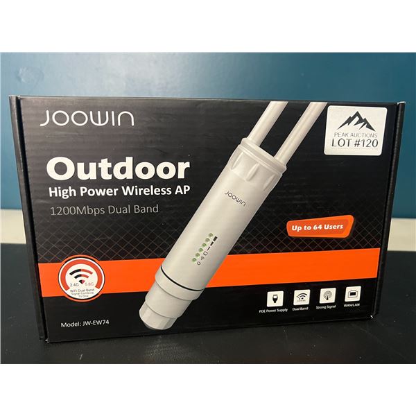 Lot of 1 Joowin Outdoor High-Power Wireless Access Point (12000Mbps Dual Band)