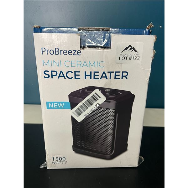 Lot of 1 ProBreeze Mini Ceramic Space Heater