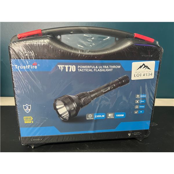 Lot of 1 TrustFire T70 Powerful Ultra Throw Tactical LED Rechargeable Flashlight