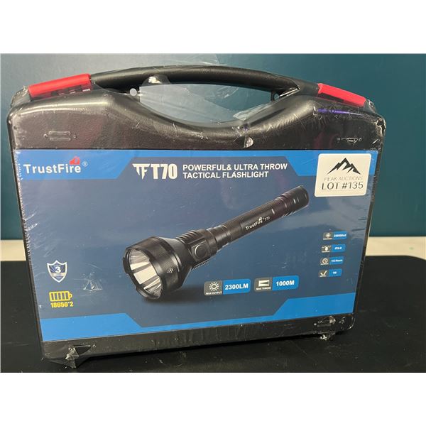 Lot of 1 TrustFire T70 Powerful Ultra Throw Tactical LED Rechargeable Flashlight