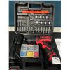 Image 2 : Lot of 1 Cordless Driver Drill Set