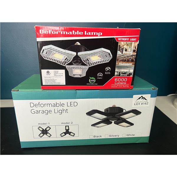 Lot of 2 Deformable LED Garage Lights