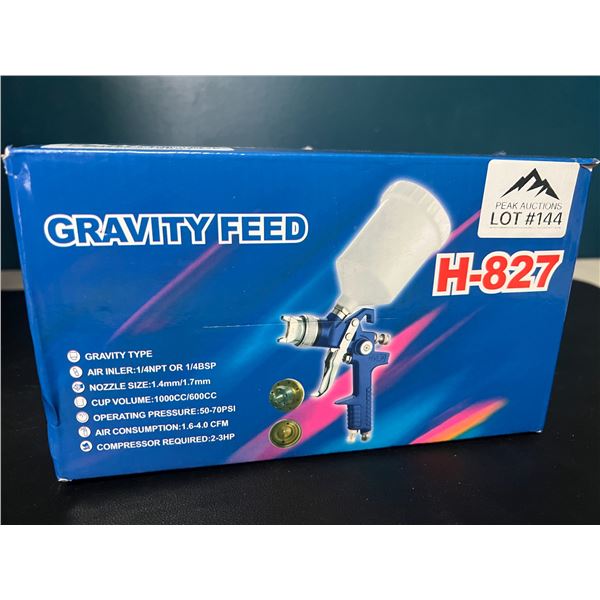 Lot of 1 Gravity Feed Paint Spray Gun