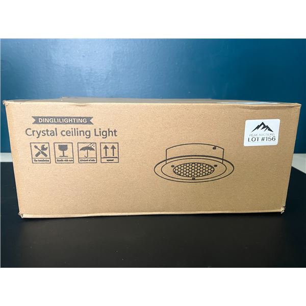 Lot of 1 Crystal Ceiling Light